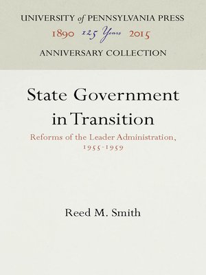 cover image of State Government in Transition